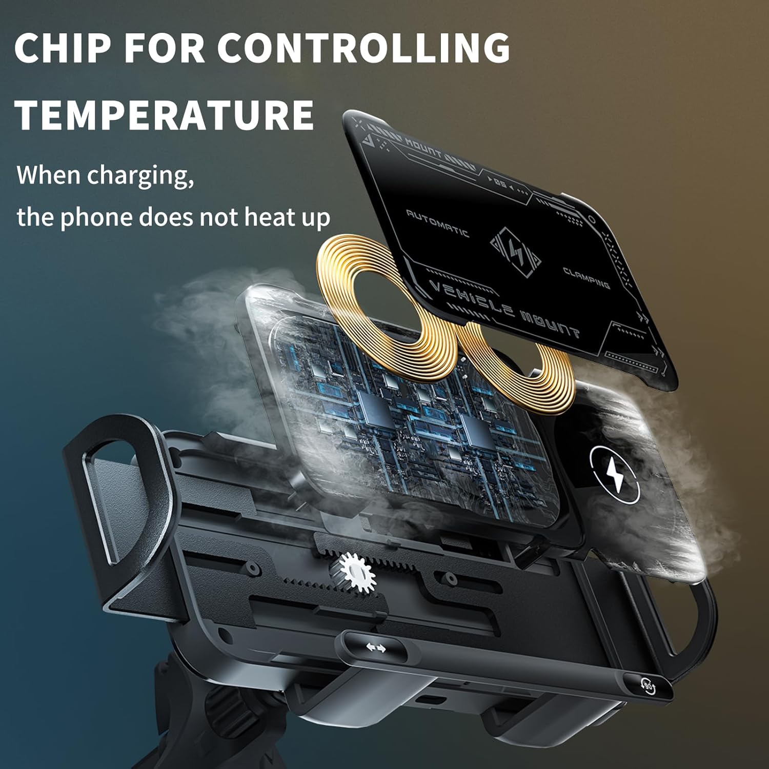 OneTouch Multifunctional Phone Holder With Wireless Charging